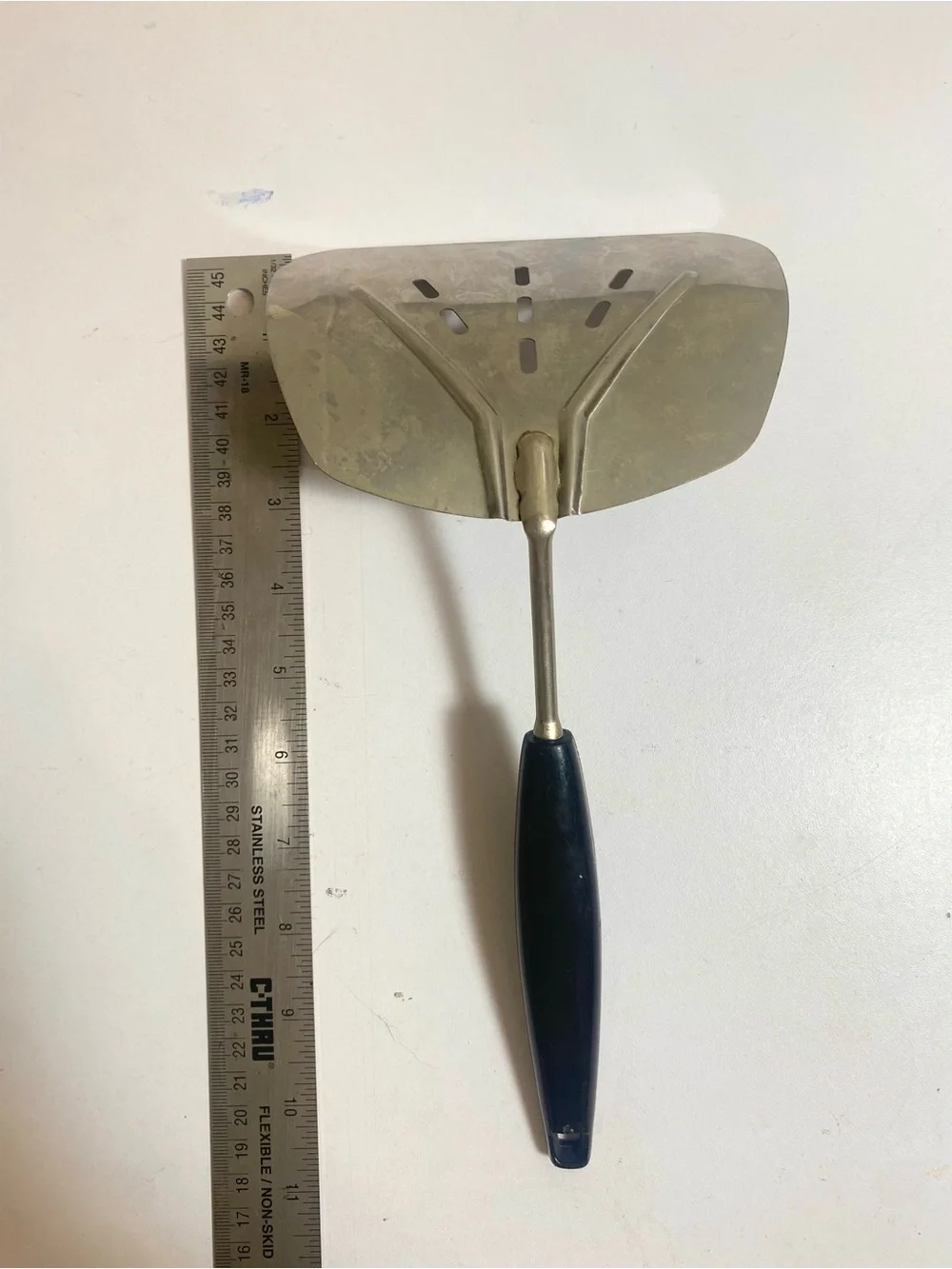Vintage Foley MPLS Stainless Steel Slotted Spatula Turner